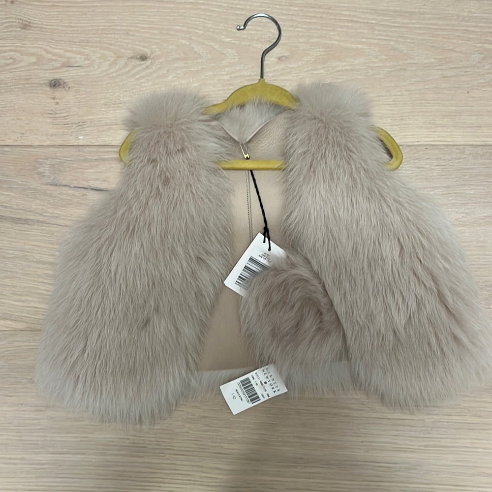 belle enfant size 1 genuine sheepskin vest